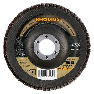 Disque à lamelles inclinées en zircon – 125mm – Grain 40 – 202735 (x10)