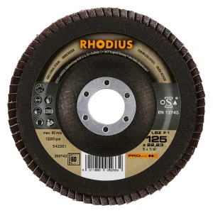 Disque à lamelles inclinées en zircon – 125mm – Grain 60 – 202742 (x10)