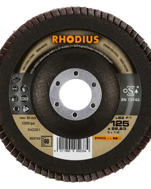 Disque à lamelles inclinées en zircon – 125mm – Grain 60 – 202742 (x10)