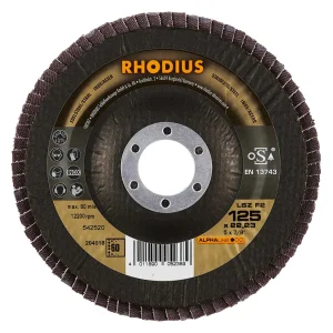 Disque à lamelles inclinées en zircon – 125mm – Grain 60 – 204018 (x10)