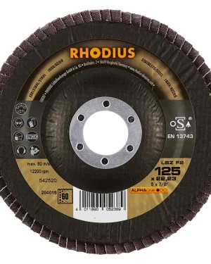 Disque à lamelles inclinées en zircon – 125mm – Grain 60 – 204018 (x10)