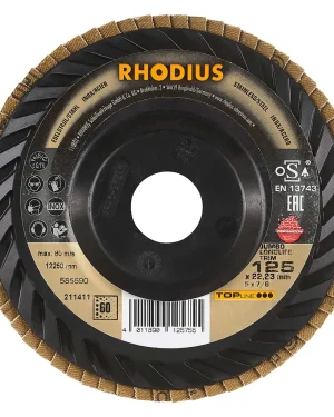 Disque à lamelles inclinées en zircon – 125mm – Grain 60 – 211411 (x10)