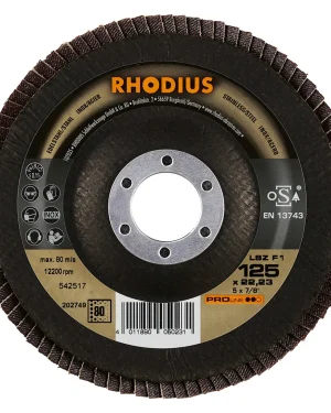 Disque à lamelles inclinées en zircon – 125mm – Grain 80 – 202749 (x10)