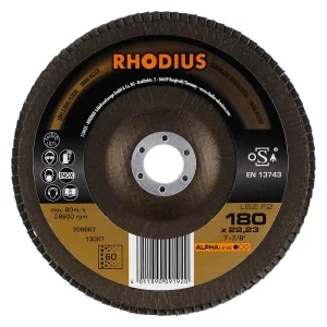 Disque à lamelles inclinées en zircon – 180mm – Grain 80 – 209667 (x10)