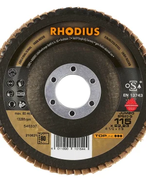 Disque à lamelles plates en céramique – 115mm – Grain 80 – 210621 (x10)