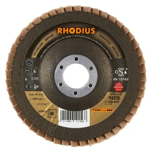Disque à lamelles plates en céramique – 125mm – Grain 40 – 210622 (x10)