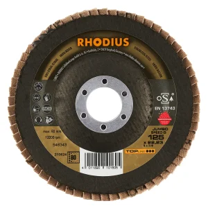 Disque à lamelles plates en céramique – D125 – G80 – 210624 (x10)