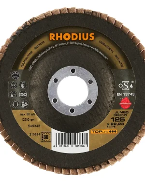 Disque à lamelles plates en céramique – D125 – G80 – 210624 (x10)