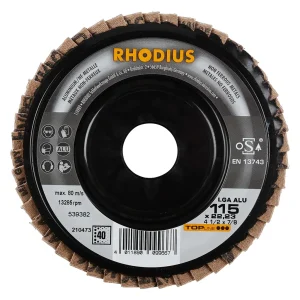 Disque à lamelles plates en corindon – 115mm – Grain 40 – 210473 (x10)