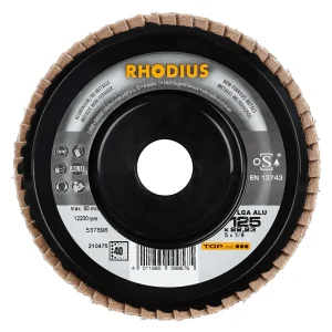 Disque à lamelles plates en corindon – 125mm – Grain 40 – 210475 (x10)