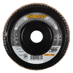 Disque à lamelles plates en corindon – 125mm – Grain 60 – 210476 (x10)