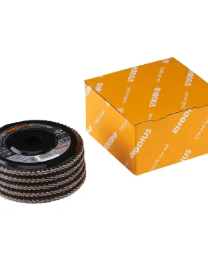 Disque à lamelles plates en corindon – 125mm – Grain 60 – 211315 (x5)