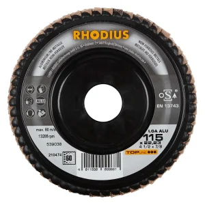 Disque à lamelles plates en corindon – D115 – G60 – 210474 (x10)