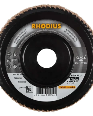 Disque à lamelles plates en corindon – D125 – G60 – 210476 (x10)