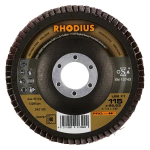 Disque à lamelles plates en zircon – 115mm – Grain 40 – 202767 (x10)