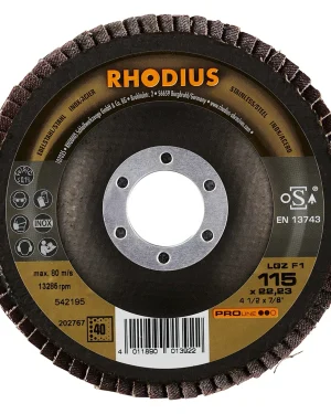 Disque à lamelles plates en zircon – 115mm – Grain 40 – 202767 (x10)