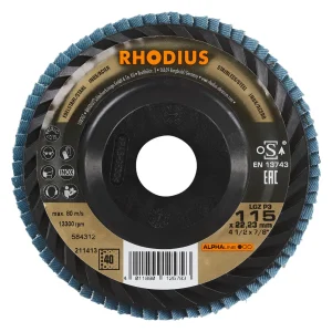 Disque à lamelles plates en zircon – 115mm – Grain 40 – 211413 (x10)