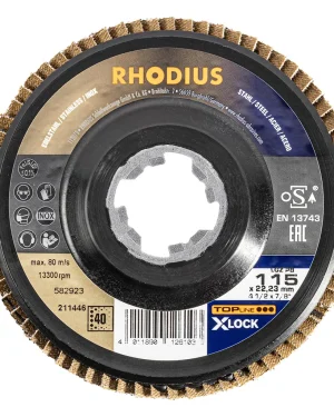 Disque à lamelles plates en zircon – 115mm – Grain 40 – 211446 (x10)