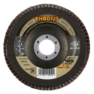 Disque à lamelles plates en zircon – 125mm – Grain 60 – 202825 (x10)