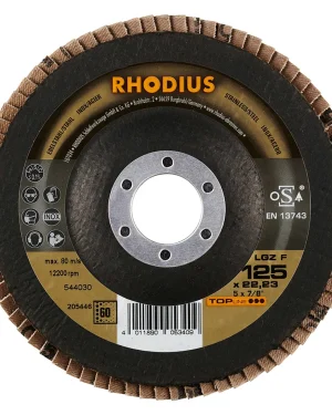 Disque à lamelles plates en zircon – 125mm – Grain 60 – 205446 (x10)