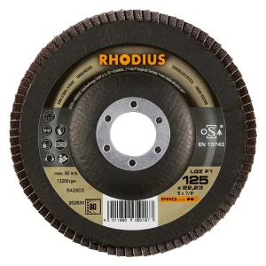 Disque à lamelles plates en zircon – 125mm – Grain 80 – 202830 (x10)