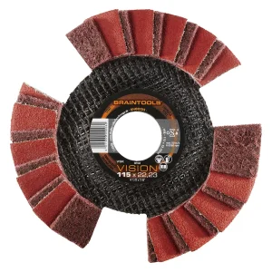 Disque à lamelles Vision inclinées en non-tissé – 115mm – 209503 (x10)