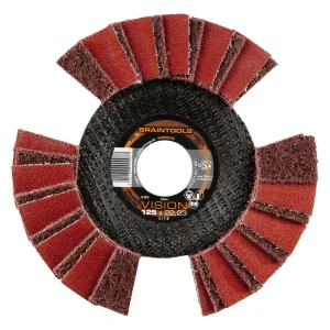 Disque à lamelles Vision inclinées en non-tissé – 125mm – 209504 (x10)