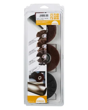 Disque à satiner kit de 3 disques – D100 – fin moyen gros – 353073 (x1)