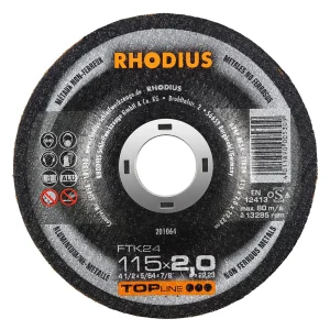 Disque à tronçonner déporté en carbure de silicium – 115mm – 201064 (x25)