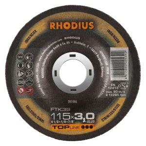 Disque à tronçonner déporté en corindon – 115mm – 201086 (x25)