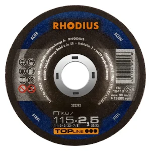 Disque à tronçonner déporté en corindon – 115mm – 202392 (x25)