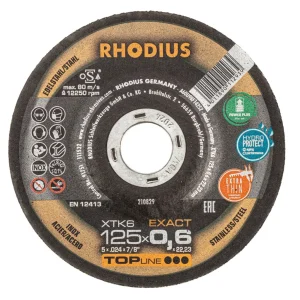 Disque à tronçonner déporté en corindon – 125mm – 211302 (x10)