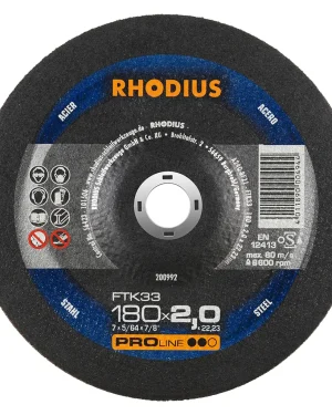 Disque à tronçonner déporté en corindon – 180mm – 200992 (x25)