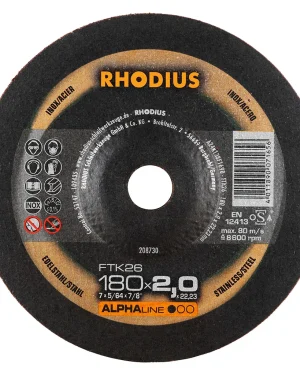 Disque à tronçonner déporté en corindon – 180mm – 208730 (x25)