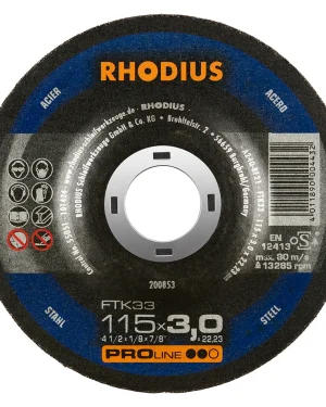 Disque à tronçonner déporté en corindon – D115 – 200853 (x25)