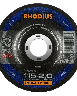 Disque à tronçonner déporté en corindon – D115 – 200983 (x25)