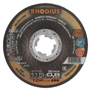 Disque à tronçonner déporté en corindon – D115 – 211319 (x25)