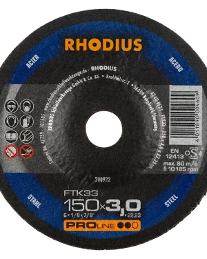 Disque à tronçonner déporté en corindon – D150 – 200922 (x25)