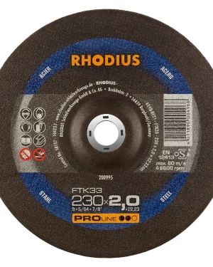 Disque à tronçonner déporté en corindon – D230 – 200995 (x25)