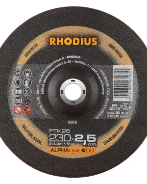 Disque à tronçonner déporté en corindon – D230 – 208731 (x25)