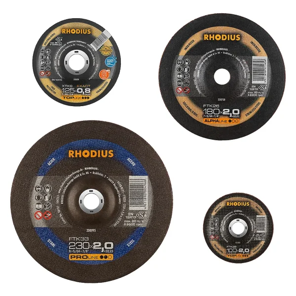 Disques à tronçonner déportés