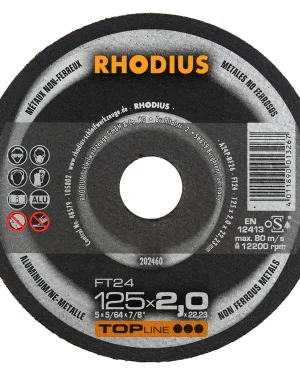 Disque à tronçonner droit en carbure de silicium – 125mm – 202460 (x25)