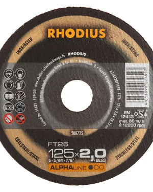 Disque à tronçonner droit en carbure de silicium – 125mm – 208725 (x25)