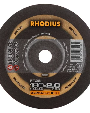 Disque à tronçonner droit en carbure de silicium – 180mm – 208726 (x25)