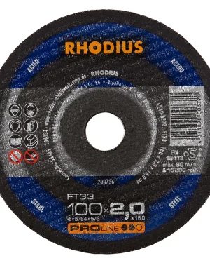 Disque à tronçonner droit en corindon – 100mm – 200736 (x25)