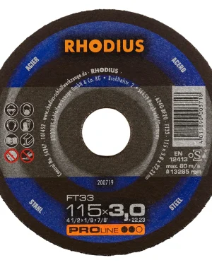 Disque à tronçonner droit en corindon – 115mm – 200719 (x25)