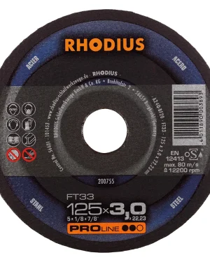 Disque à tronçonner droit en corindon – 125mm – 200755 (x25)