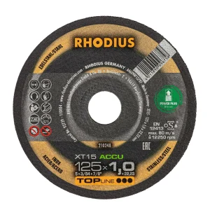 Disque à tronçonner droit en corindon – 125mm – 210248 (x10)