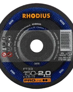 Disque à tronçonner droit en corindon – 150mm – 200782 (x25)