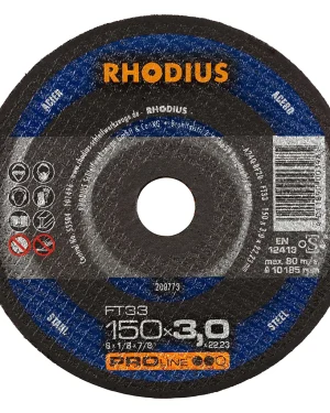 Disque à tronçonner droit en corindon – D150 – 200773 (x25)